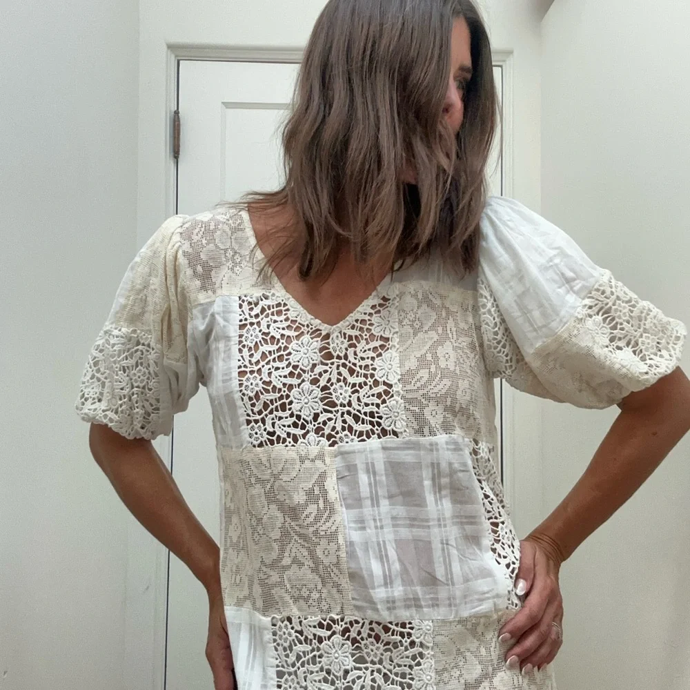 The Odells NWT Patchwork Lace Dress - Picture 7 of 8